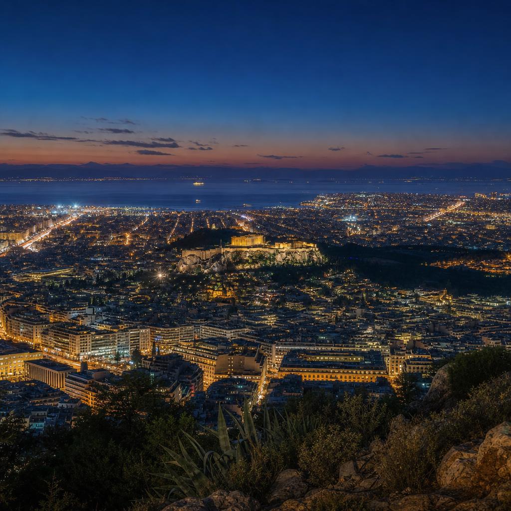 Athens skyline — the most liquid property market in Greece