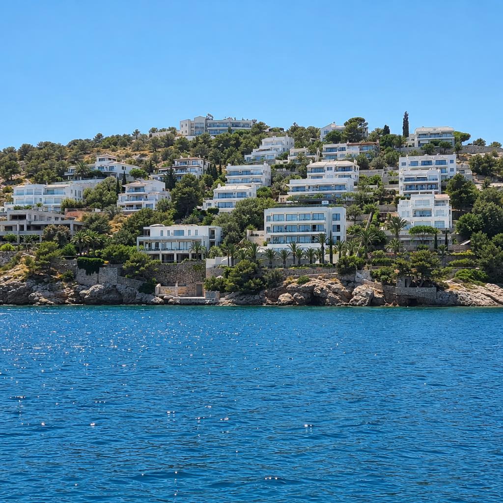 Athenian Riviera coastline — now in the €800,000 Golden Visa zone